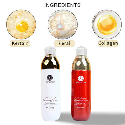HEAVEN DOVE High Quality Keratin Pearl Essence Quickly Whitening Brightening Body Face Whitening Cream