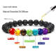 Chakras Aromatherapy Essential Oil Diffuser Bracelets Braided Rope Natural Gemstone Yoga Beads Bracelet